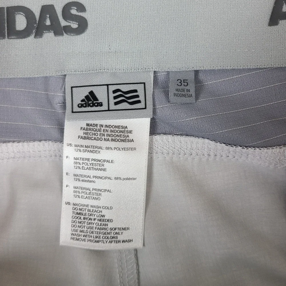 Adidas Shorts Mens 35 Gray Geometric 10